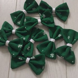 St Patrick’s day hair bows